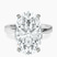 Pre-Designed Platinum Jannel Tapering Solitaire Lab Diamond Ring
