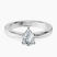 Pre-Designed Platinum Jannel Tapering Solitaire Lab Diamond Ring