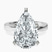 Pre-Designed 10kt White Gold Jannel Tapering Solitaire Lab Diamond Ring