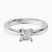 Pre-Designed Platinum Jannel Tapering Solitaire Lab Diamond Ring