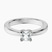 Pre-Designed 14kt White Gold Jannel Tapering Solitaire Lab Diamond Ring