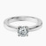 Pre-Designed Platinum Jannel Tapering Solitaire Lab Diamond Ring