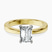 Pre-Designed 14kt Yellow Gold Jannel Tapering Solitaire Lab Diamond Ring