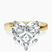 Pre-Designed 14kt Yellow Gold Jannel Tapering Solitaire Lab Diamond Ring