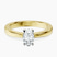Pre-Designed 14kt Yellow Gold Jannel Tapering Solitaire Lab Diamond Ring