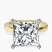 Pre-Designed 18kt Yellow Gold Jannel Tapering Solitaire Lab Diamond Ring