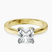 Jannel Tapering Solitaire Lab Diamond Engagement Ring in 10kt Yellow Gold