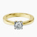 Pre-Designed 10kt Yellow Gold Jannel Tapering Solitaire Lab Diamond Ring