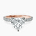 Claire Full Eternity Lab Diamond Engagement Ring in 14kt Rose Gold