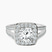 Rosalind Split Shank Halo Lab Diamond Engagement Ring in Platinum
