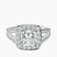 Rosalind Split Shank Halo Lab Diamond Engagement Ring in Platinum