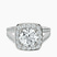 Rosalind Split Shank Halo Lab Diamond Engagement Ring in Platinum
