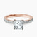 Pre-Designed 10kt Rose Gold Emily Eternity Lab Diamond Ring