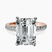 Pre-Designed 14kt Rose Gold Emily Eternity Lab Diamond Ring