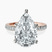 Pre-Designed 10kt Rose Gold Emily Eternity Lab Diamond Ring