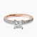 Pre-Designed 10kt Rose Gold Emily Eternity Lab Diamond Ring