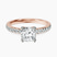 Pre-Designed 10kt Rose Gold Venetia Half Eternity Lab Diamond Ring