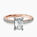 Pre-Designed 14kt Rose Gold Venetia Half Eternity Lab Diamond Ring
