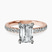 Pre-Designed 18kt Rose Gold Venetia Half Eternity Lab Diamond Ring
