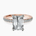 Pre-Designed 18kt Rose Gold Venetia Half Eternity Lab Diamond Ring