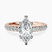 Pre-Designed 10kt Rose Gold Venetia Half Eternity Lab Diamond Ring