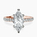 Venetia Half Eternity Lab Diamond Engagement Ring in 10kt Rose Gold