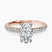 Pre-Designed 10kt Rose Gold Venetia Half Eternity Lab Diamond Ring