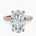 Pre-Designed 14kt Rose Gold Venetia Half Eternity Lab Diamond Ring