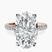 Pre-Designed 10kt Rose Gold Venetia Half Eternity Lab Diamond Ring