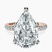 Pre-Designed 14kt Rose Gold Venetia Half Eternity Lab Diamond Ring