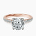 10ct Rose Gold Venetia Half Eternity Lab Diamond Ring