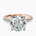 Pre-Designed 10kt Rose Gold Venetia Half Eternity Lab Diamond Ring