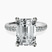 Pre-Designed 10kt White Gold Venetia Half Eternity Lab Diamond Ring