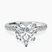 Pre-Designed Platinum Venetia Half Eternity Lab Diamond Ring