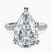 Pre-Designed Platinum Venetia Half Eternity Lab Diamond Ring