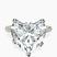 Pre-Designed 10kt Yellow Gold Venetia Half Eternity Lab Diamond Ring