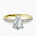 Pre-Designed 14kt Yellow Gold Venetia Half Eternity Lab Diamond Ring