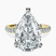 Pre-Designed 10kt Yellow Gold Venetia Half Eternity Lab Diamond Ring