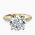 Pre-Designed 10kt Yellow Gold Venetia Half Eternity Lab Diamond Ring