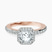 Pre-Designed 18kt Rose Gold Lumina Halo Lab Diamond Eternity Ring