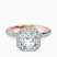 Pre-Designed 18kt Rose Gold Lumina Halo Lab Diamond Eternity Ring
