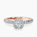 Pre-Designed 18kt Rose Gold Lumina Halo Lab Diamond Eternity Ring