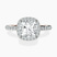Lumina Halo Lab Diamond Eternity Engagement Ring in 9ct Rose Gold