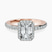 Pre-Designed 10kt Rose Gold Lumina Halo Lab Diamond Eternity Ring