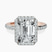 Pre-Designed 10kt Rose Gold Lumina Halo Lab Diamond Eternity Ring