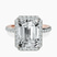 Pre-Designed 10kt Rose Gold Lumina Halo Lab Diamond Eternity Ring