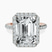 Pre-Designed 10kt Rose Gold Lumina Halo Lab Diamond Eternity Ring