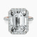 Pre-Designed 10kt Rose Gold Lumina Halo Lab Diamond Eternity Ring