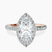 Lumina Halo Lab Diamond Eternity Engagement Ring in 9ct Rose Gold