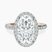 Pre-Designed 18kt Rose Gold Lumina Halo Lab Diamond Eternity Ring